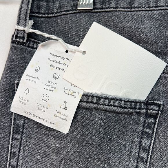 Etica Scarlet Mid rise slim jeans in desert willow (gray). NWT size 24 - Picture 11 of 16